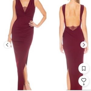 NWOT Katie May saving face plunge dress